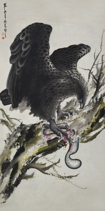 The Eagle Vanquishes the Snake（鷹蛇鬥 ）